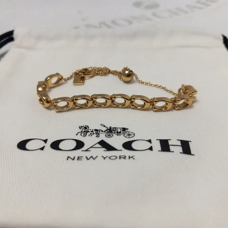 COACH C CHAIN PAVE REXY BRACELET
