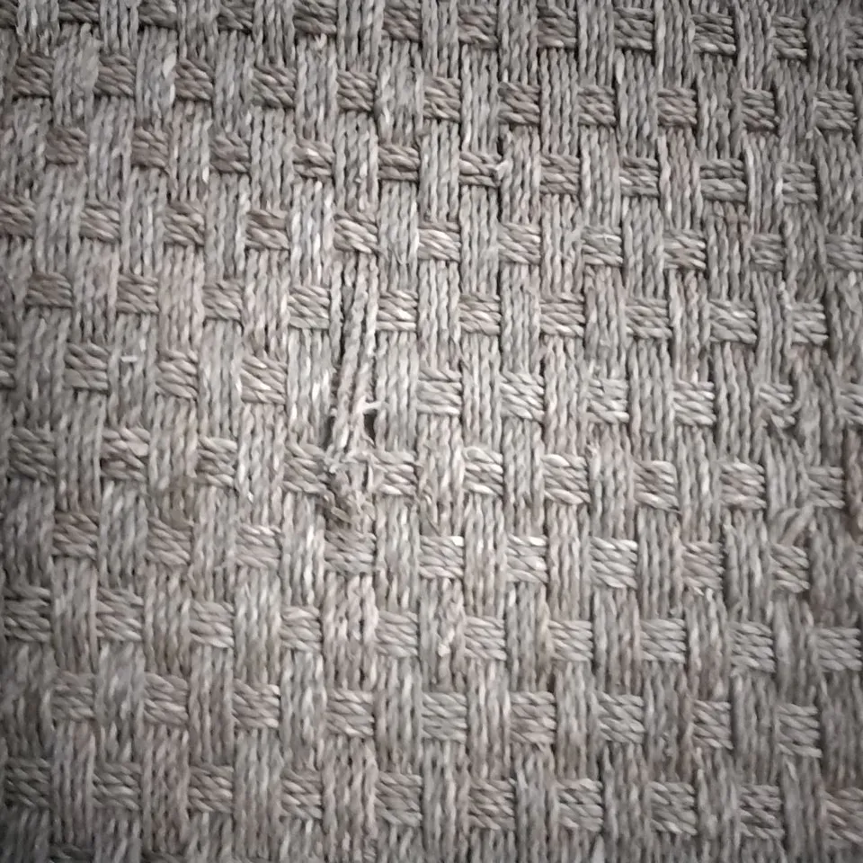 DELAPENA SOLID COLOUR BAMBOO SLAT / SEAGRASS HAND WOVEN AREA RUG APPROXIMATELY 245X152CM 