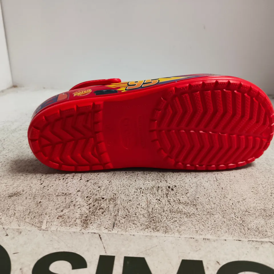 CROCS LIGHTNING MCQUEEN RED CLOGS SIZE M10 W12