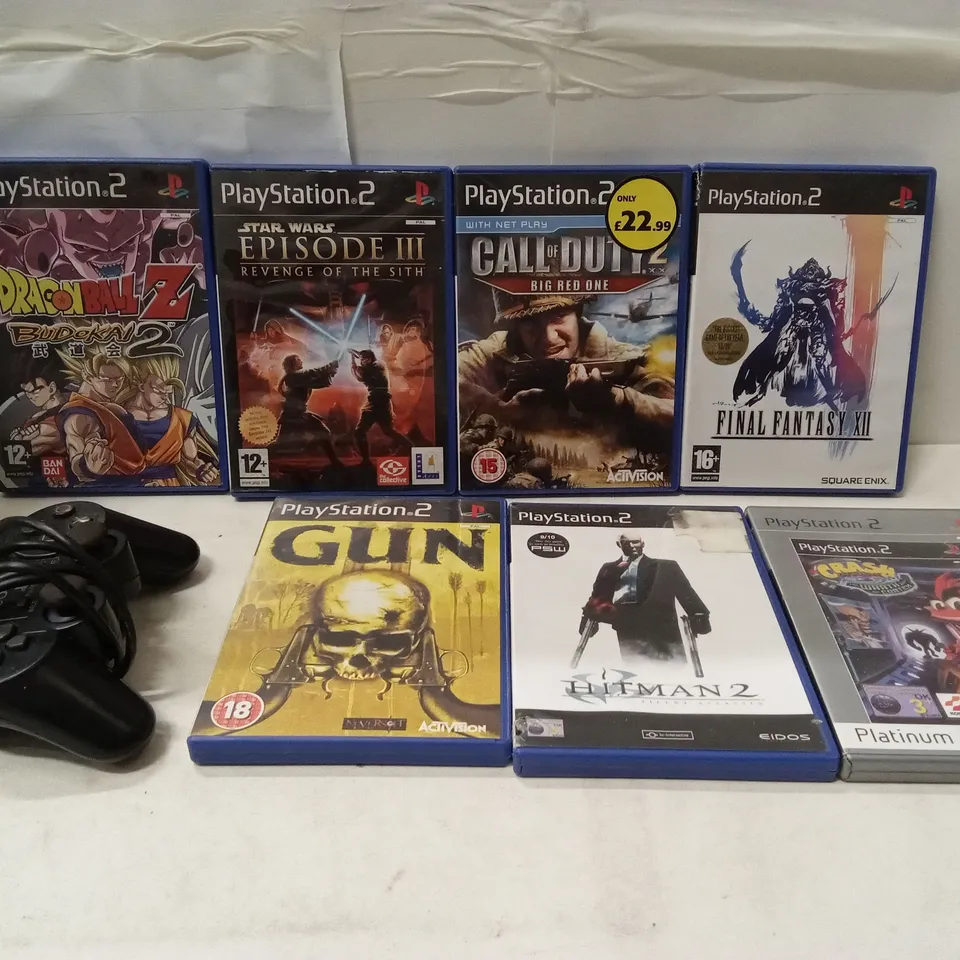 PLAYSTATION 2 CONSOLE, ACCESSORIES AND VIDEOGAMES BUNDLE