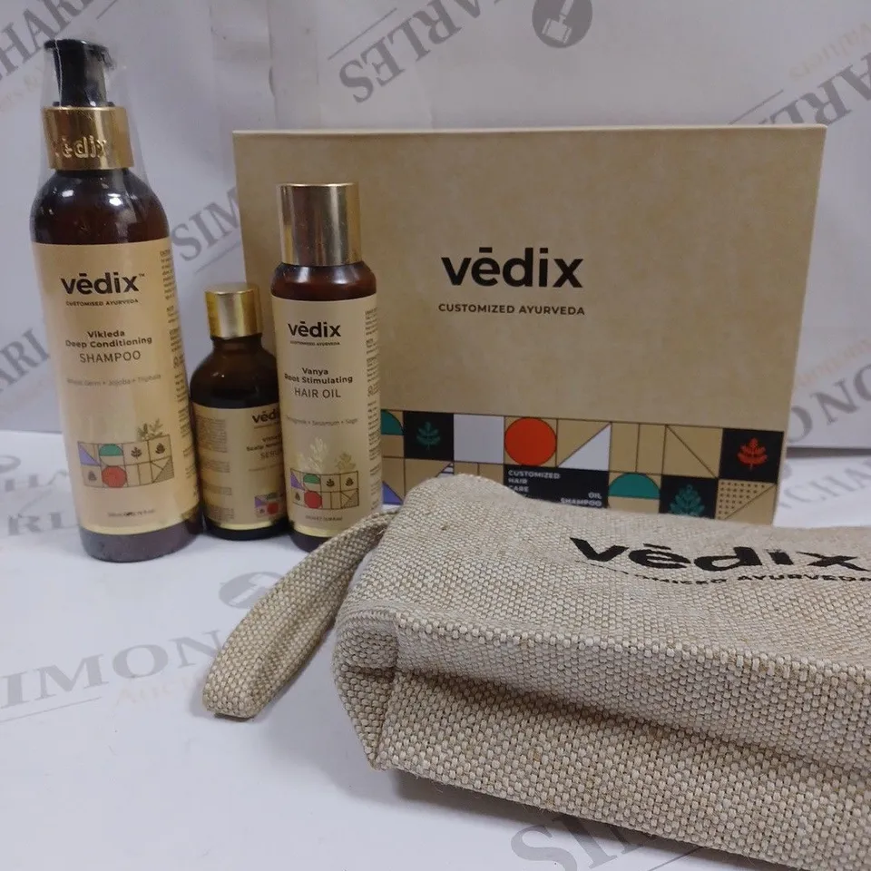 BOXED VEDIX PERSONALISED HAIR CARE SET 