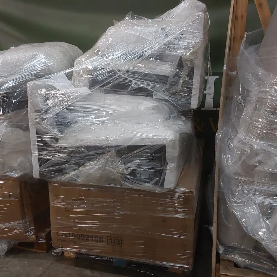 PALLET CONTAINING ASSORTED DESIGNER SOFA PARTS