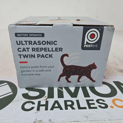 PESTBYE ULTRASONIC CAT REPELLER TWIN PACK – BATTERY OPERATED