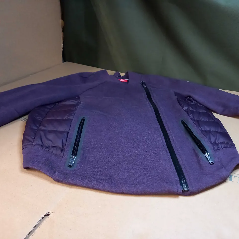 NIKE PURPLE MARL PART PADDED FITNESS JACKET - MEDIUM
