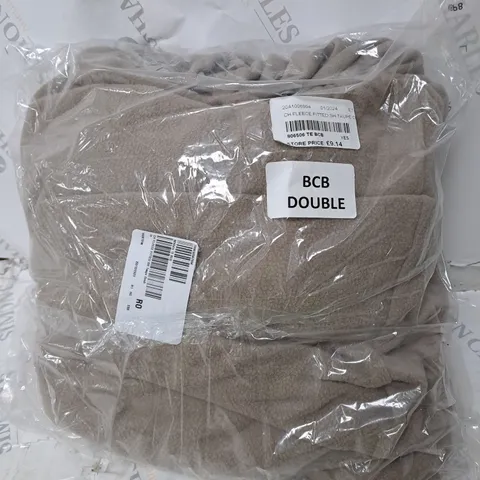 COZEE HOME FLEECE FITTED SHEET IN TAUPE - KING