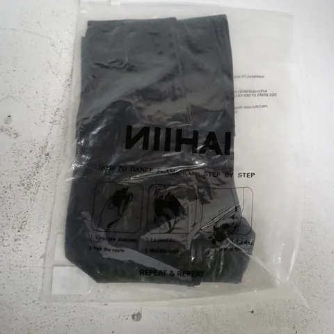 NII HAI - FOLD OVER LEGGINGS IN BLACK – SIZE S