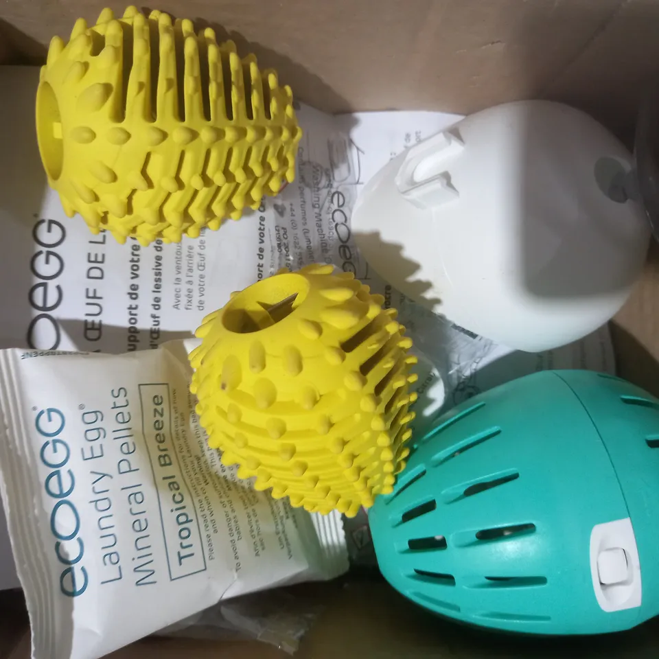 BOXED ECOEGG LAUNDRY EGG KIT WITH DRYER EGGS & DETOX TABLETS - TROPICAL