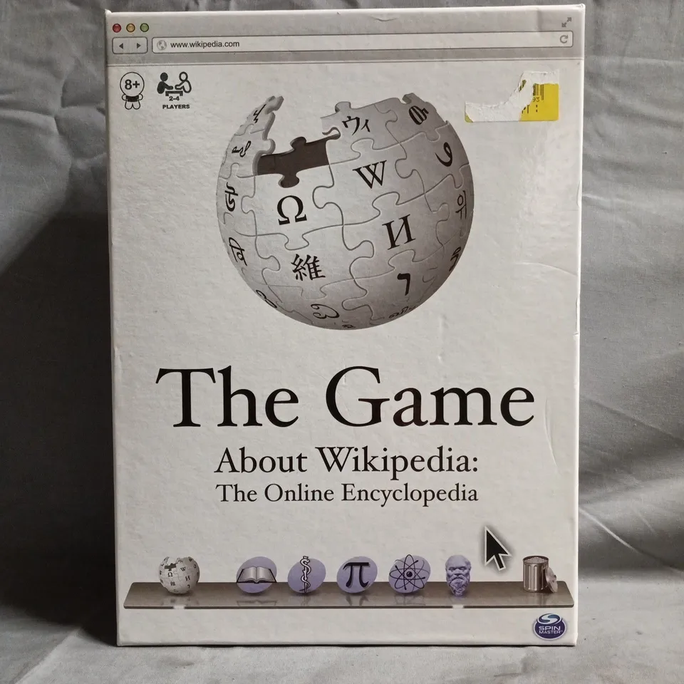 SPIN MASTER - THE GAME ABOUT WIKIPEDIA: THE ONLINE ENCYCLOPEDIA