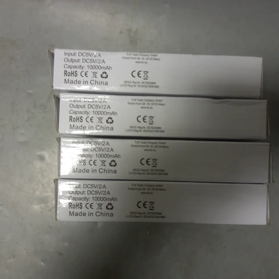 4X POWERBANK 10000MAH DC5V/2A 