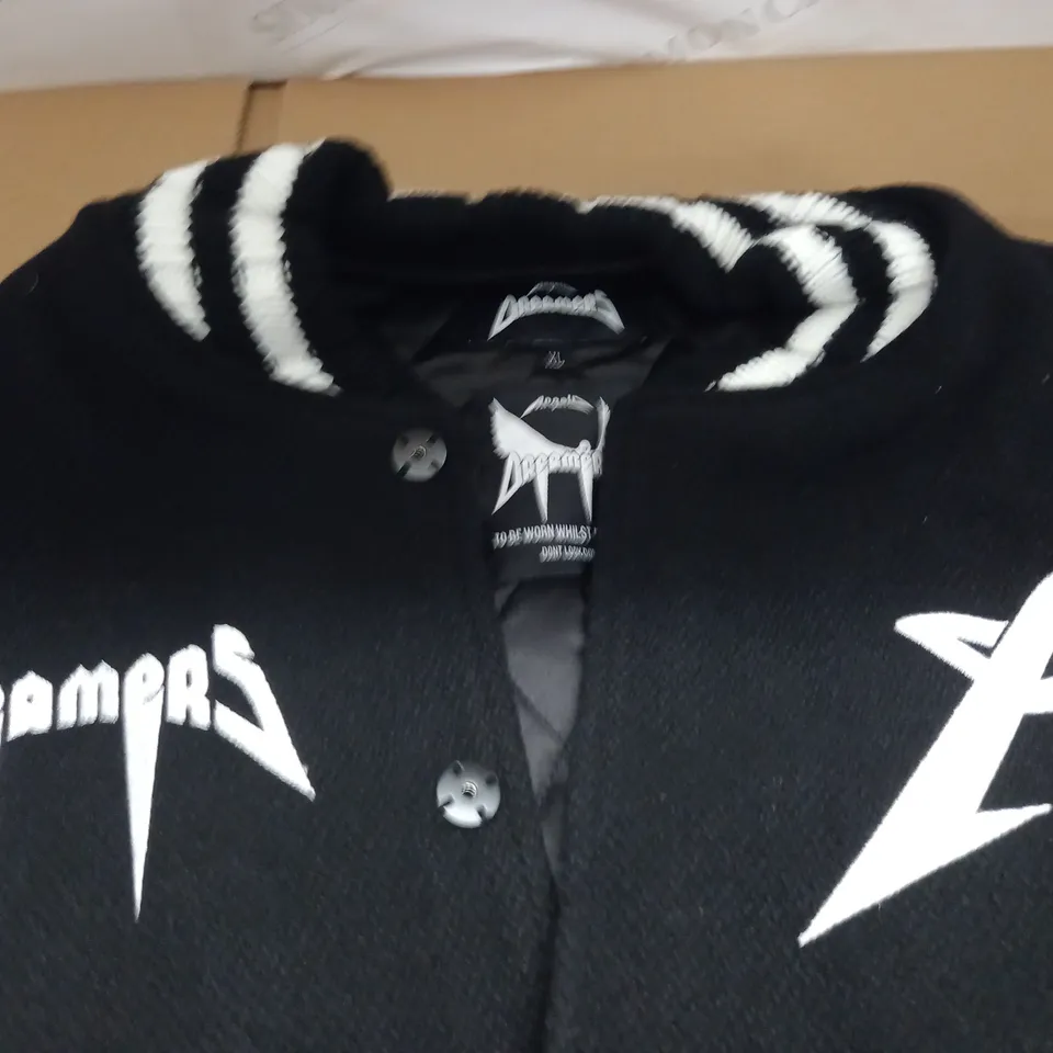 ANGEL DREAMERS POP FRONT BLACK JACKET - XL