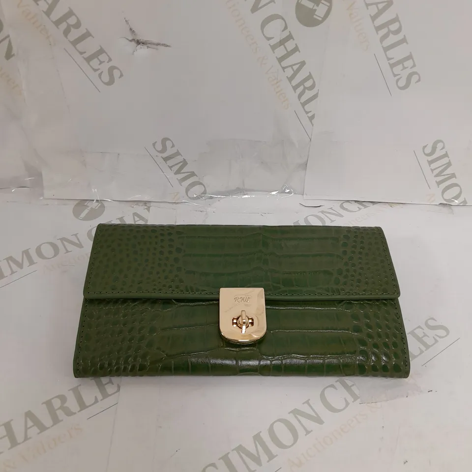 OUTLET RUTH LANGSFORD LARGE FLAPOVER LEATHER WALLET