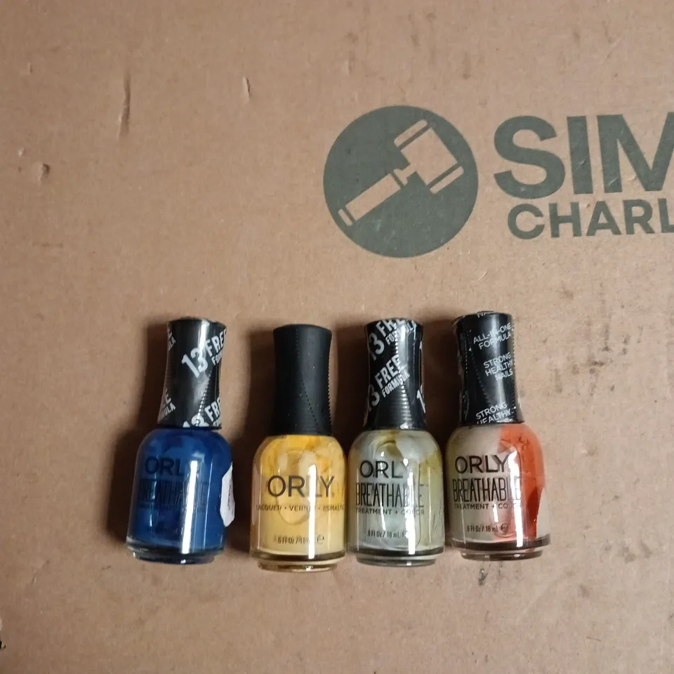 BOX OF APPROXIMATELY 30 ASSORTED ORLY NAIL POLISH 