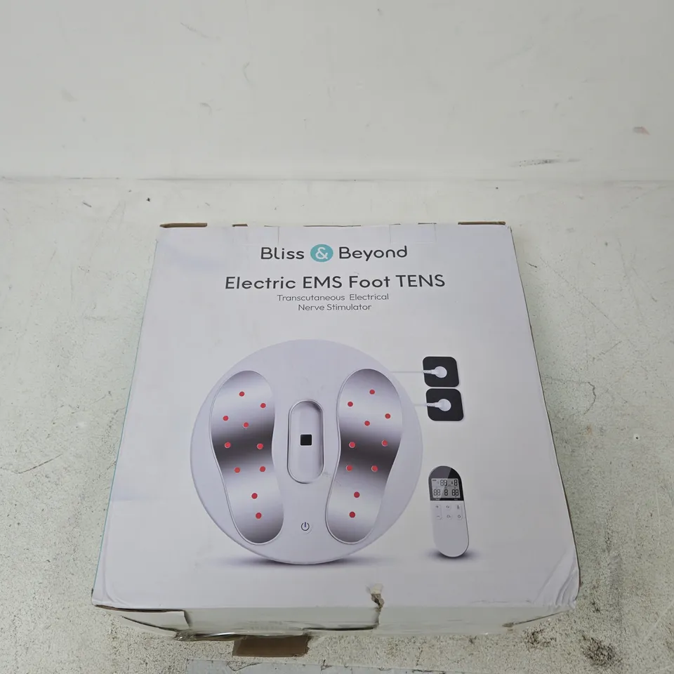 BLISS & BEYOND ELECTRIC EMS FOOT TENS – TRANSCUTANEOUS ELECTRICAL NERVE STIMULATOR