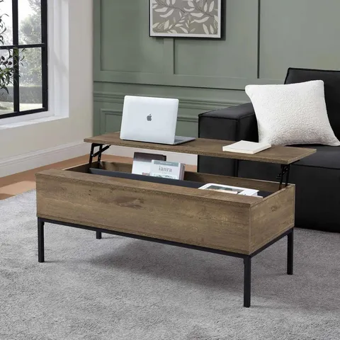 BOXED DUSK WILLOW LIFT UP COFFEE TABLE - MANGO WOOD (1 BOX)