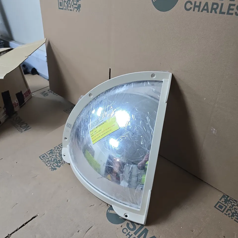 CORRECTIONS FACTILITY MIRRORS POLYCARBONATE QUARTER DOME MIRROR