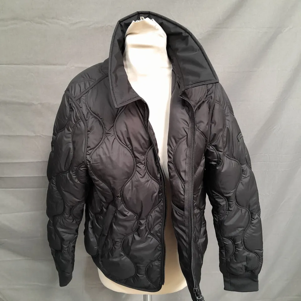 SUPERDRY BLACK PADDED JACKET - UK 10