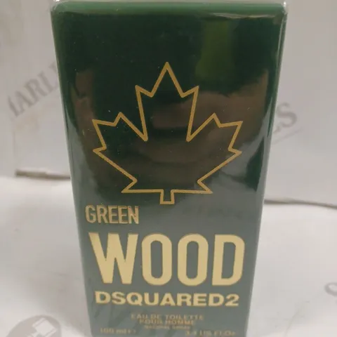 BOXED AND SEALED DSQUARED2 GREEN WOOD POUR HOMME EAU DE TOILETTE SPRAY 100ML