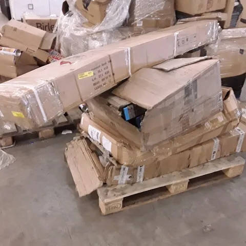 PALLET OF ASSORTED FLAT PACK FURNITURE PARTS & INCOMPLETE SETS