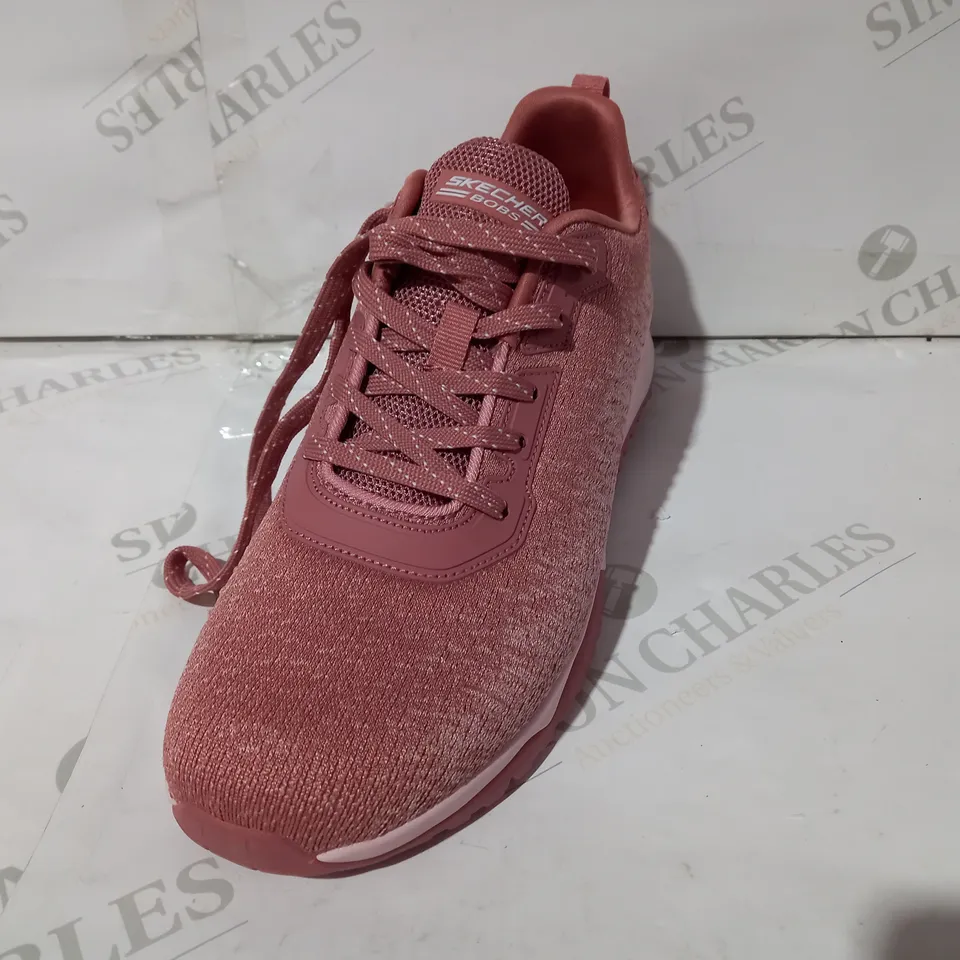 PAIR SKECHERS, MID GREY SLIP ON TRAINERS, UK SIZE 5