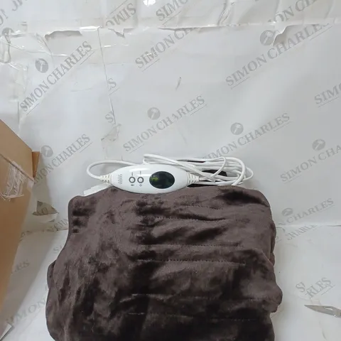 COZEE HOME HEATED TV BLANKET - CHOCOLATE