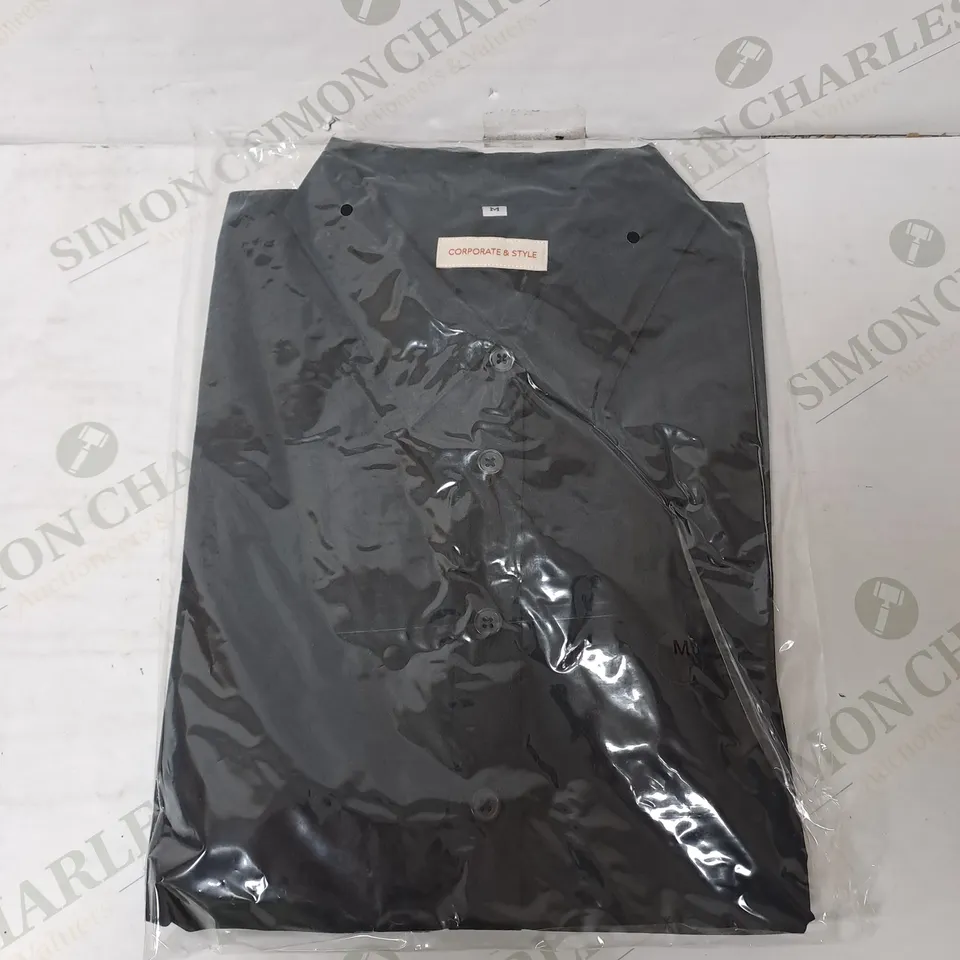 SEALED SET OF 6 BRAND NEW CORPORATIVE STYLE BLACK WOMENS SHIRT - MEDIUM