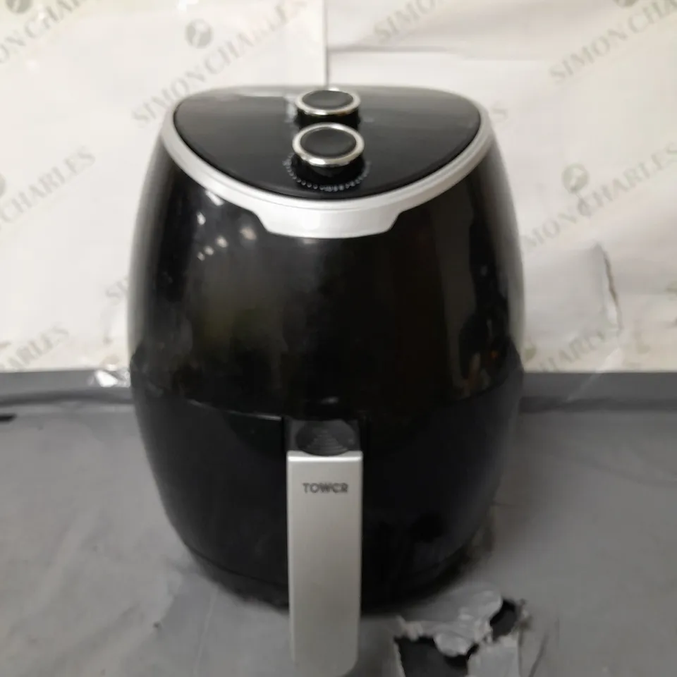 BOXED TOWER VORTX MANUAL AIR FRYER BLACK 4 LITRE