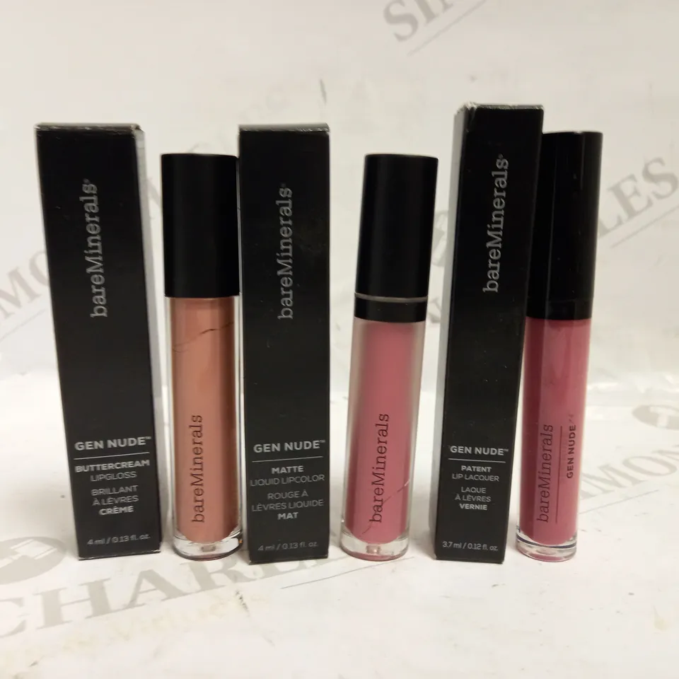 LOT OF APPROXIMATELY 20 BAREMINERALS LIP MAKE UP ITEMS