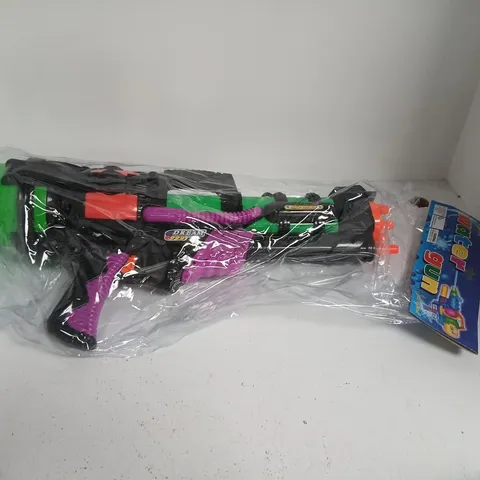 WATER BLASTER TOY GUN – NEON GREEN, PURPLE & ORANGE