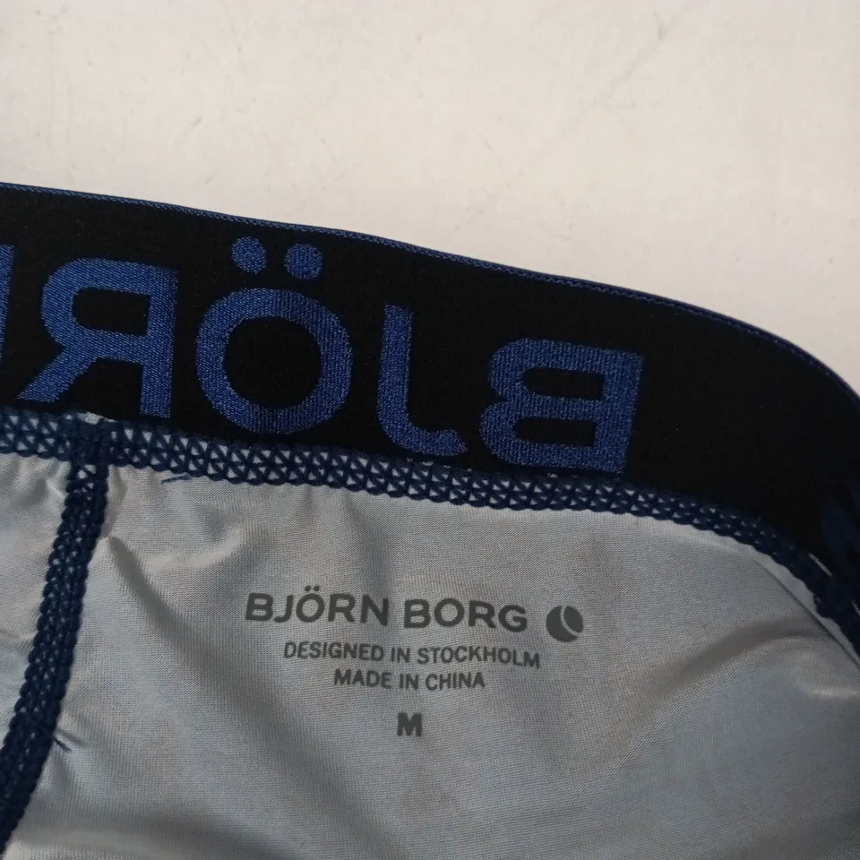 BJÖRN BORG BOXER SHORTS – NAVY BLUE CAMOUFLAGE, UK MEDIUM (M)