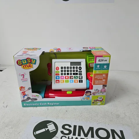 BUSY ME ELECTRONIC CASH REGISTER – TOY, BOXED