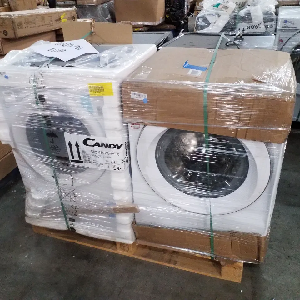 PALLET OF APPROXIMATELY 4 UNPROCESSED RAW RETURN WHITE GOODS TO INCLUDE;