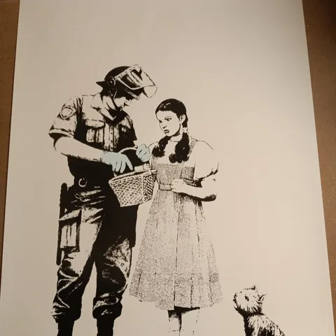 BANKSY STOP AND SEARCH ART PRINT 286/500