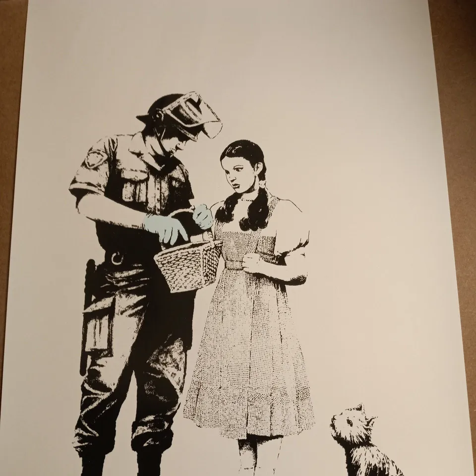 BANKSY STOP AND SEARCH ART PRINT 286/500