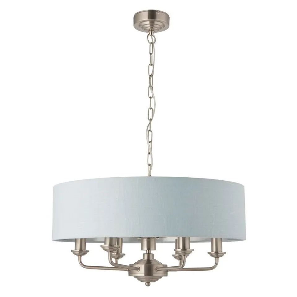 OPPENHEIM 6 LIGHT DRUM CHANDELIER FIXTURE 