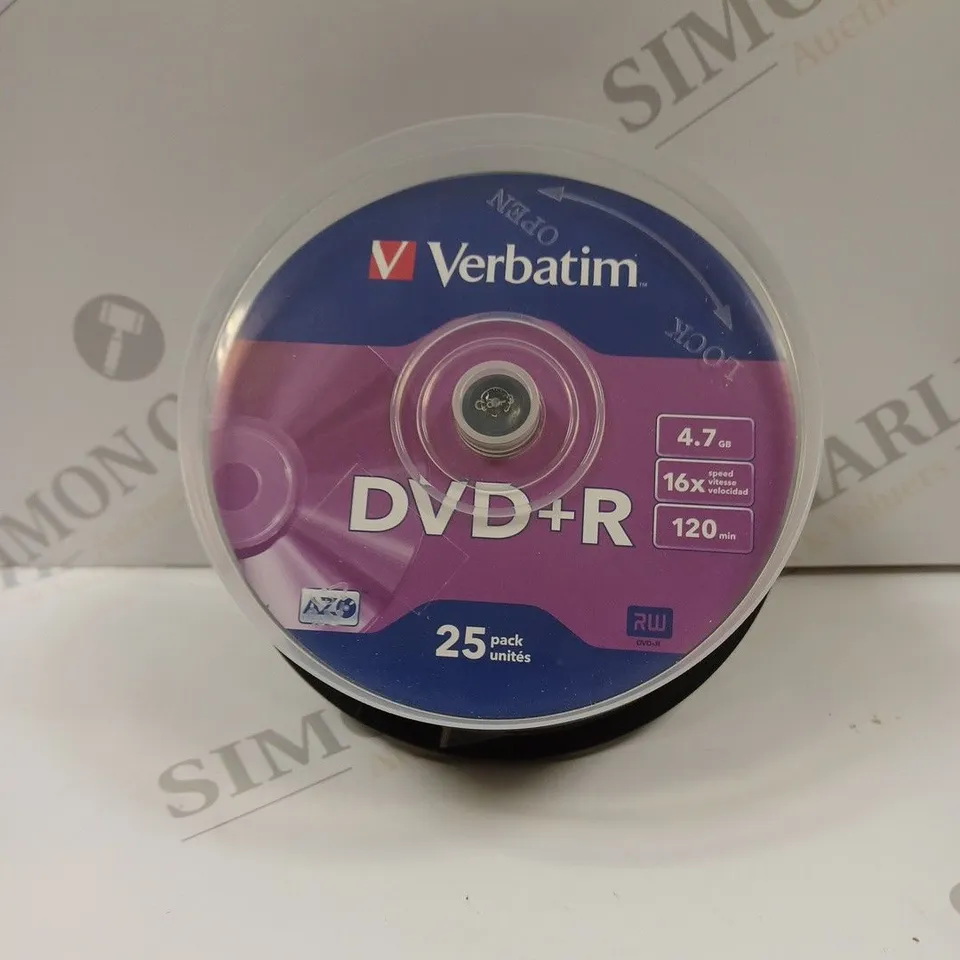 BOXED VERBATIM DVD+R 25 PACK 