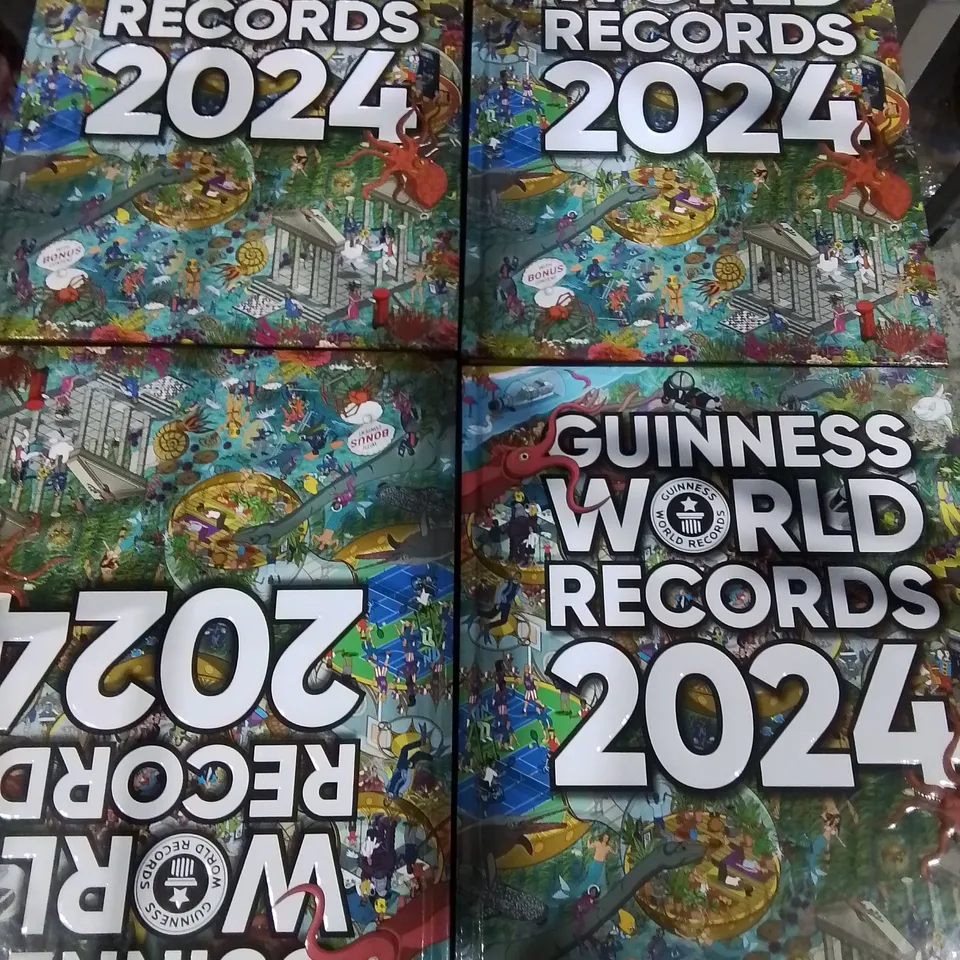 LOT OF 31 BRAND NEW GUINNESS WORLD RECORDS 2024 ANNUALS 