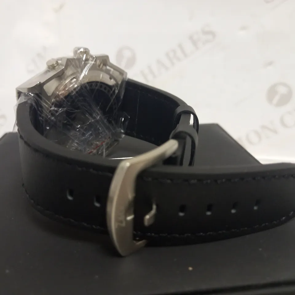 ZIHLMANN & CO CHRONOGRAPH STYLE LEATHER STRAP WATCH RRP £560