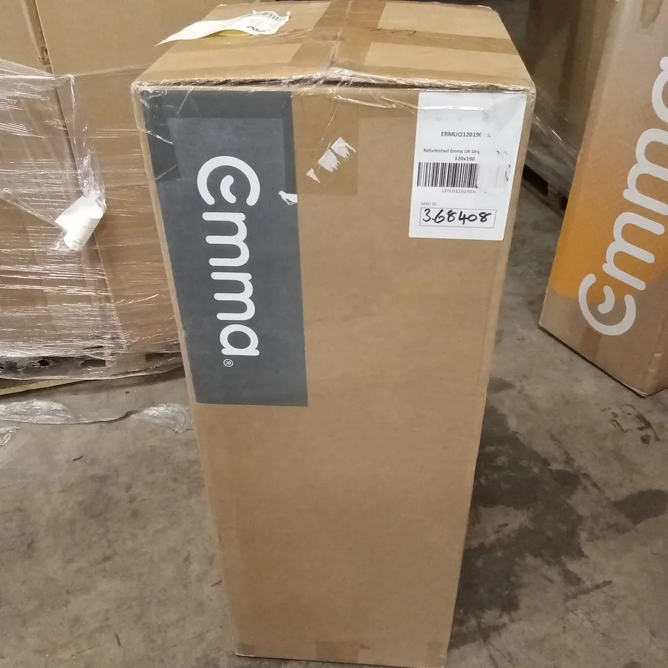 BOXED AND ROLLED MANUFACTURER REFURBISHED EMMA UK ORIGINAL MATTRESS 120 X 190CM (SMALL DOUBLE SIZE)