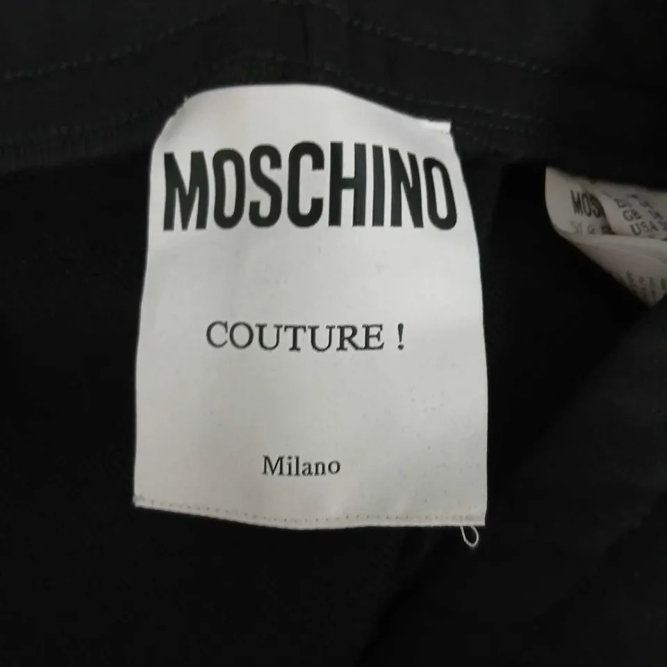 MOSCHINO COUTURE! MILANO BLACK TROUSERS – MEN'S, UK 38 (EU 46 / USA 30) – MADE IN PORTUGAL