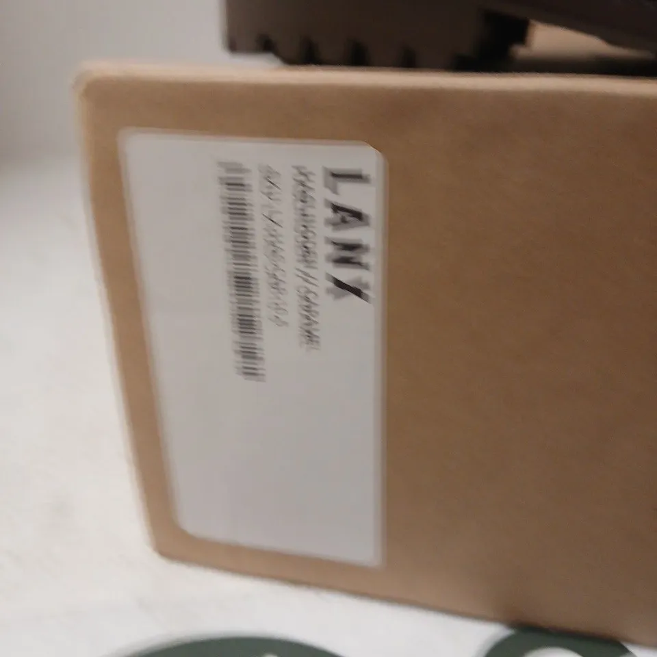 BOXED PAIR OF LANX BROWN LEATHER BOOTS - 10.5