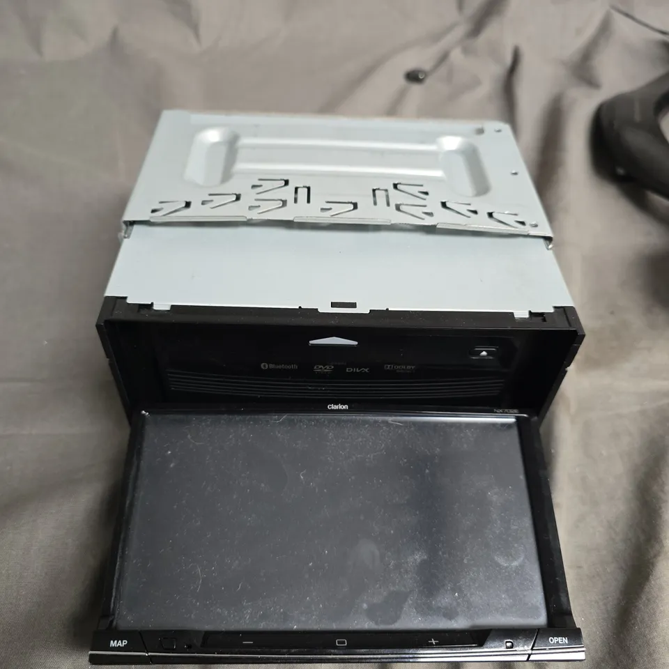 Clarion in-dash car multimedia receiver with flip-down touchscreen – 