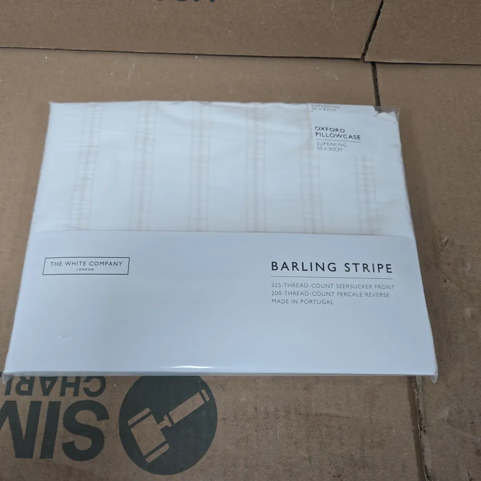 THE WHITE COMPANY BARLING STRIPE OXFORD PILLOWCASE – SUPER KING (50X96 CM)