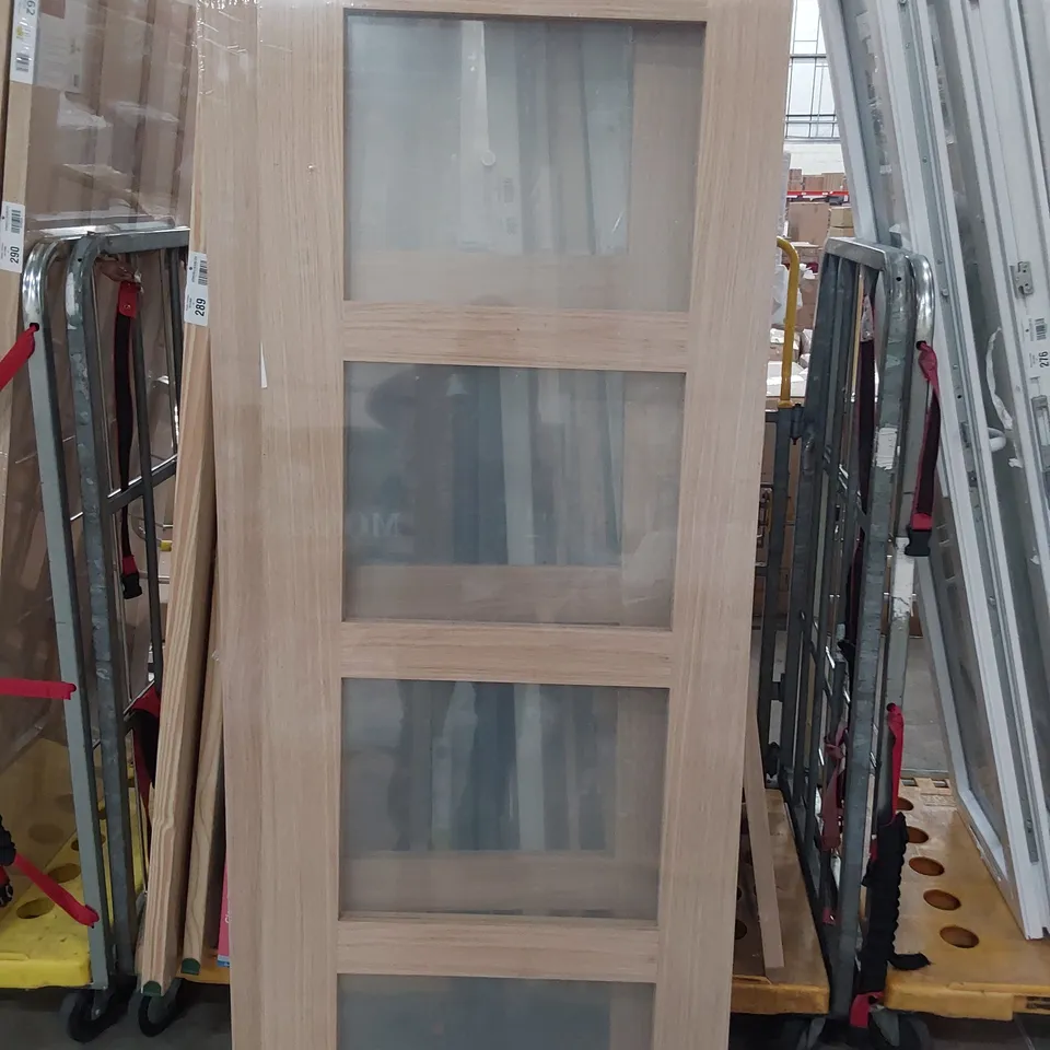 OAK 4 LITE INTERNAL DOOR 78 × 27cm
