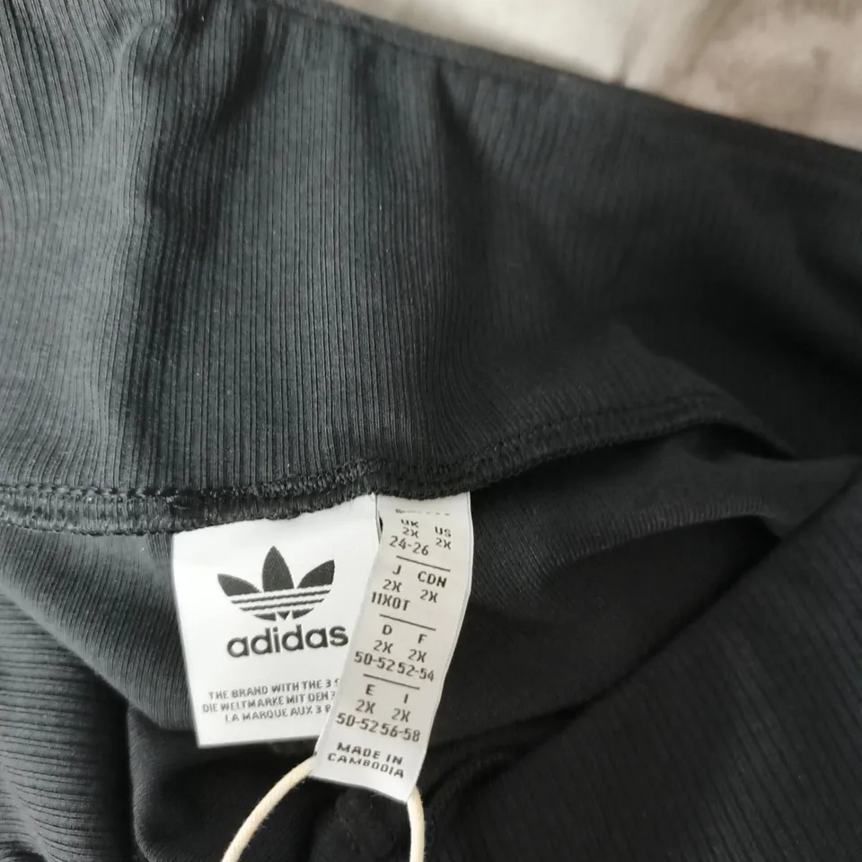 ADIDAS ESS FL LEGGINGS – BLACK (JN4790) UK2XL