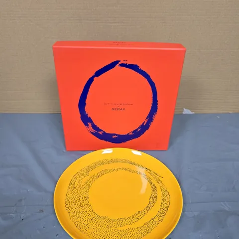 OTTOLENGHI PLATE SET – SUNNY YELLOW WITH SWIRL-DOTS, BOXED (2X)