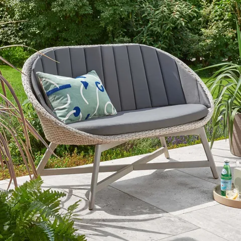 BOXED DUNELM 2 SEATER CURVED GARDEN (1 BOX)
