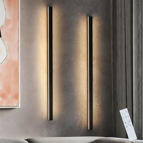 BOXED LED WALL LIGHT, DIMMABLE, MODERN BLACK, 100CM