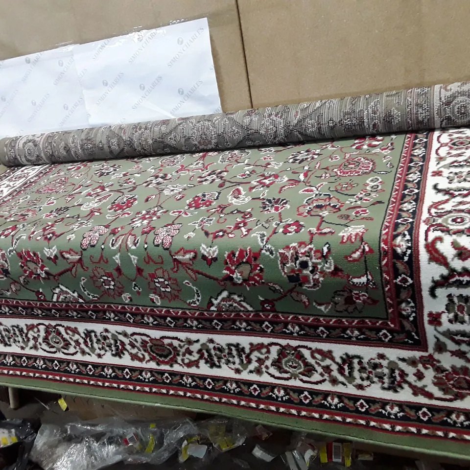 YORKANA PINK/GREEN/GREY RUG 200×290CM