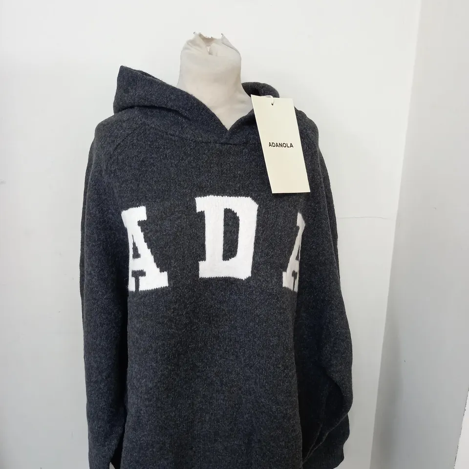 ADANOLA OVERSIZED KNIT HOODIE SIZE XL