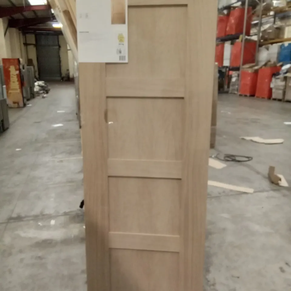 PACKAGED 1981 X 686 X 35MM SHAKER 4 PANNEL OAK VENEER INTERNAL DOOR
